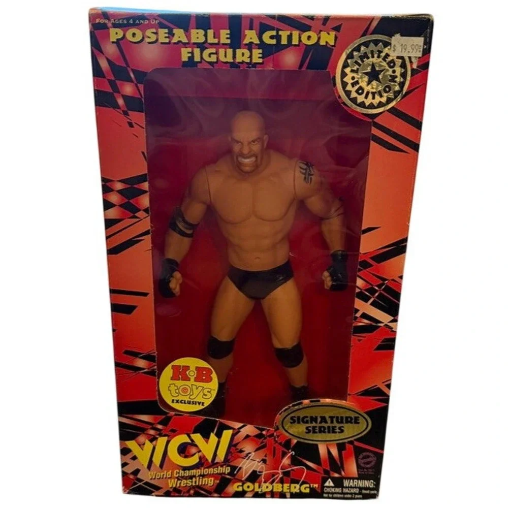 WCW Goldberg Signature Series Action Figure KB Toys Exclusive Limited Edition